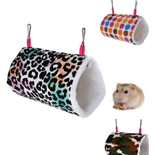 Hamster Hammock Squirrel Rat Swing Nest Cages Pet Hanging Cage Hamster House Hedgehog Soft Warm Tunnel Cavia Guinea Pig Bed