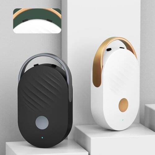 Mini Portable Air Purifier Necklace, Wearable Negative Ion Generator Personal Air Purifier Necklace for Home Car