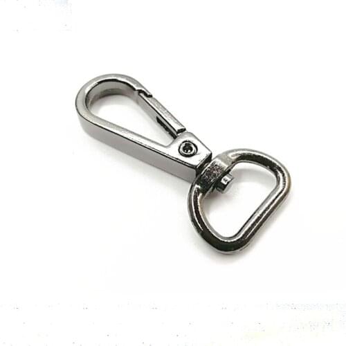 Lobster Swivel Clasps Trigger Clips Snap For Key Ring Silver Tone Color 15 x47mm