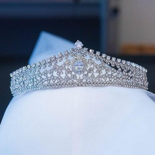 Luxury Bridal Tiaras Royal Crowns Noble Crystal Flowers Rhinestone Pageant Diadem Prom Bride Headband Wedding Hair Accessories