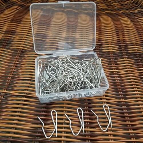 60pcs Metal Curtain Hooks S Shaped Home Living Room Bedroom Window Door Curtain Drape Hooks