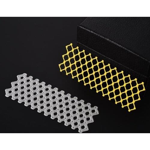SCD341 Lingle Gird Metal Cutting Dies For Scrapbooking Stencils DIY Album Cards Decoration Embossing Folder Die Cuts Tools New