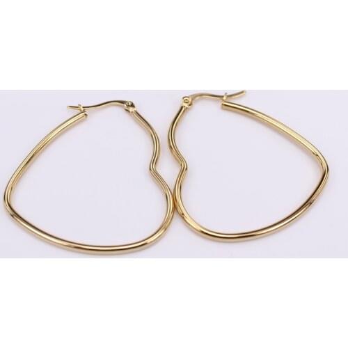 45mm50mm60mm Stainless steel coil earrings exaggeration popular accessories 2mm thicknessSL71