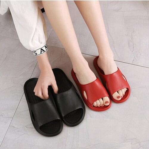 Flip Flops Shoes Color Home Slippers Women Summer Thick Bottom Indoor Couples Home Bathroom Non-slip Soft Slide Sandals Slippers