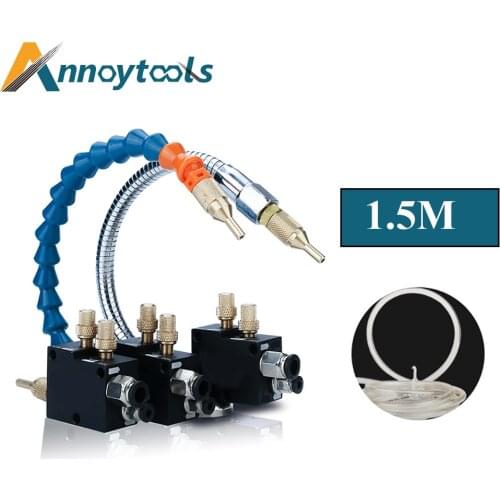 CNC Coolant Mist Cooling System Drill Tool Lathe Milling Lubrication Spray Unit Engraving Machine