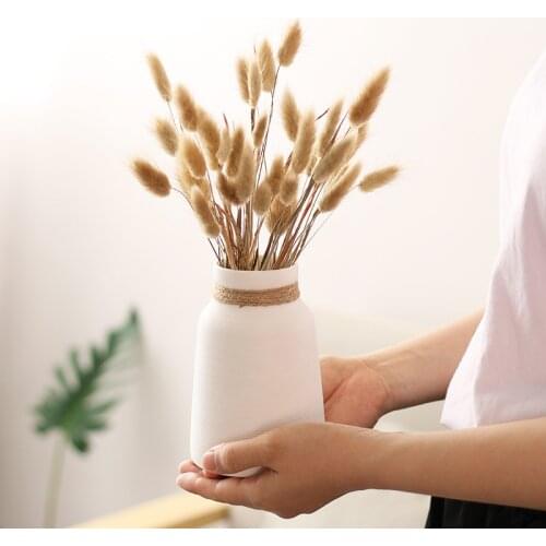 30 Stems Dried Flowers Pampas Grass Natural Plants Floral Rabbit Grass Natural Dried Flowers Bouquet for Home Wedding Decoration