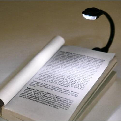 LED Book Clip Light Portable Travel Book Reading Light Lamp Mini Clip Booklight Reading Lamp LED Night Light