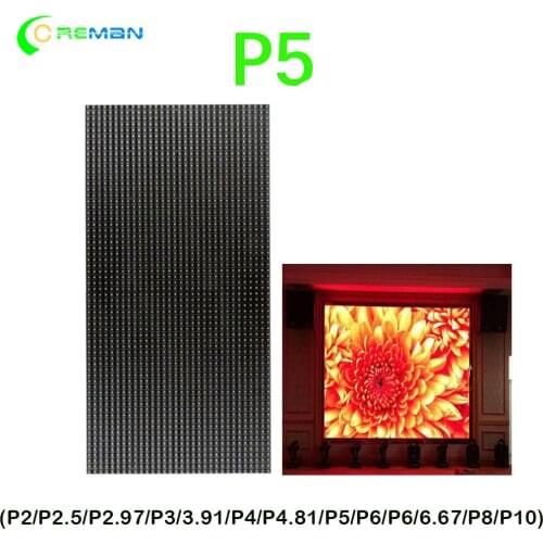 P5 led module indoor 32x64dots size 160x320mm indoor led screen video matrix P5 indoor RGB led module