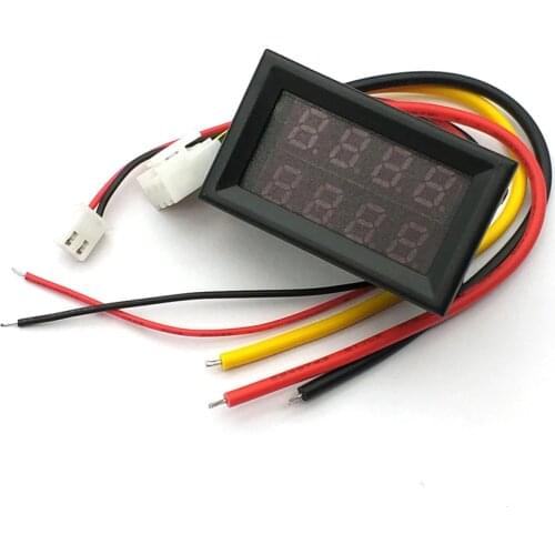 10A LED DC 0-100V 10A Dual Display Voltage Meter Digital LED Voltmeter Ammeter Panel Amp Volt Gauge