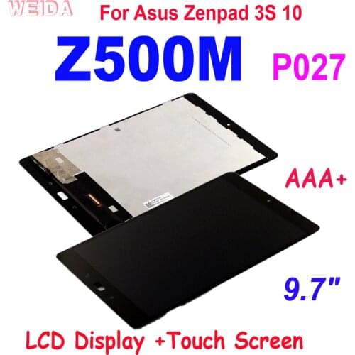 AAA+ 9.7" LCD For Asus Zenpad 3S 10 Z500M P027 LCD Display Touch Screen Assembly with Frame for Asus Z500M LCD Replacement