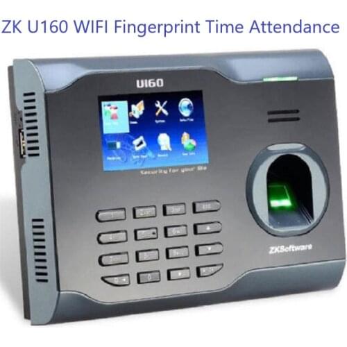 ZK U160 Fingerprint Time Attendance WIFI TCP/IP Fingerprint Time Clock Employee Attendance Terminal