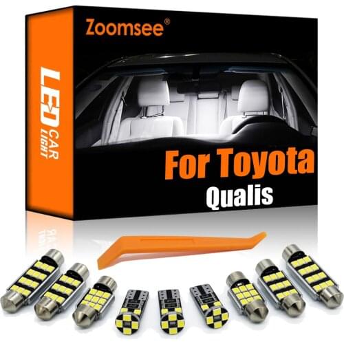 Zoomsee Interior LED For Toyota Qualis 1999-2020 Canbus Vehicle Bulb Indoor Dome Reading Trunk Light Error Free Auto Lamp Kit