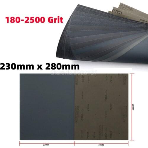 1Pcs 9" X 11" Wet And Dry Sandpaper Assortment For Car Wood Metal Polishing Automo Furniture Beauty Water Precision Sanding