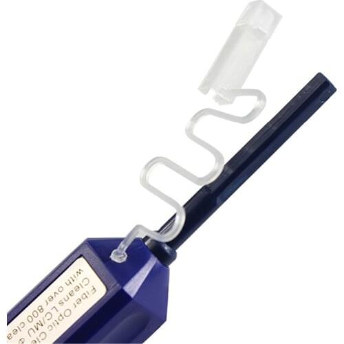 Free Shipping 5pcs/lot one click cleaner 1.25mm LC Connector Fiber Optic Cleaner and LC MU Optical Fiber Cleaning Pen