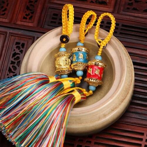 Southeast Asia Buddhist Om mani padme hum Mantra Pendant bring fortune GOOD LUCK health safe Effective protection Buddha Amulet