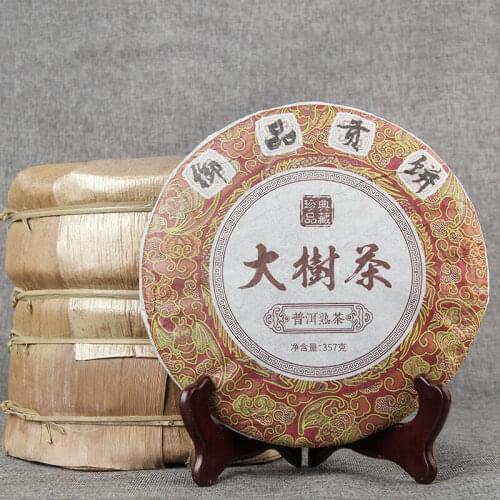 2019 Large Tree Tea Shu Puer Chinese Tea Da Shu Chinese Palace Ripe Puer Chinese Tea 357g Collection