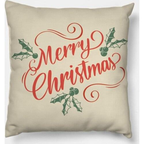 Fuwatacchi Cute Animal Pattern Cushion Cover Cartoon Christmas Style Pillow Cover Home Sofa Car Decorative Throw Pillowcase