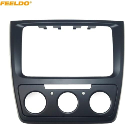 FEELDO Car Refitting DVD Panel Dash Kit Fascia Radio Audio Frame for Skoda Yeti Stereo Frame Installation Kit #FD1887