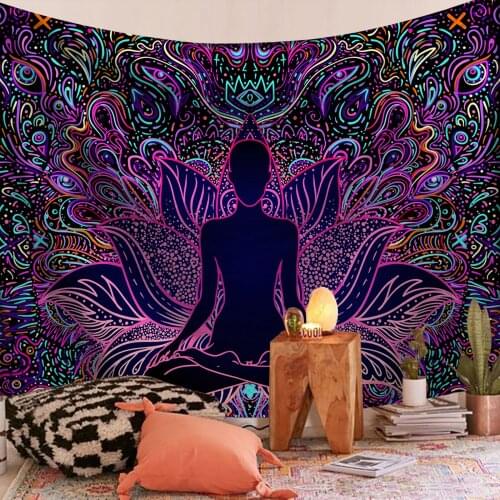 Mandala Tapestry Wall Hanging Blanket Home Decor Bohemian Tapestry Decorative Taperstry Household Hanging Blanket Background