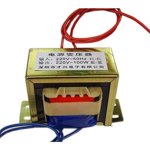 Isolation transformer 100WDB-100VA 220V to 220V 0.45A 1:1 safety isolation Anti-jamming