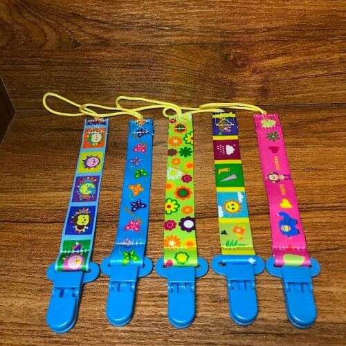 JB TOP 2018 Random Color 1PC Pacifier Pacifier Strap High Quality Nipple Portable Rope Pacifier Toy Clip Christmas