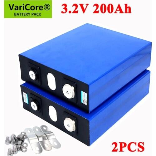 2pcs VariCore 3.2V 200Ah LiFePO4 lithium battery 3.2v 3C Lithium iron phosphate battery for 12V 24V battery inverter vehicle RV