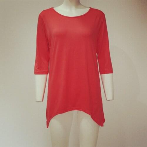 Large size fashion cotton maternity womens T-shirt summer solid color casual shirt womens pregnant T-shirt