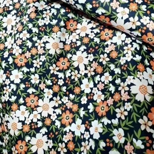 New 160cm Rose Floral Fabric 100% cotton Fabric Flower Textile Clothing for Patchwork Fabric tecidos 5 meters