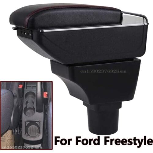 Car Armrest For Ford Freestyle Car Accessories Console Box Center Arm Rest With Cup Holder Ashtray Storage Box