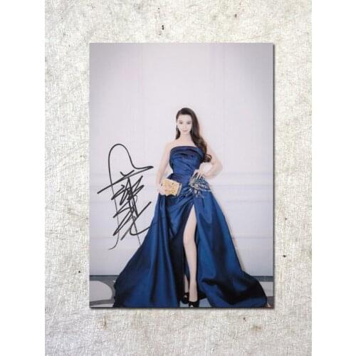 Signed Bingbing Fan autographed original photo 7 inches freeshipping 092017