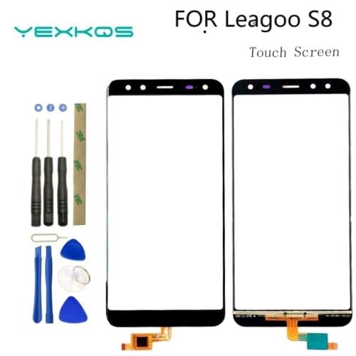 5.72'' Tested Well 100% Original For Leagoo S8 Touch Screen Mobile Phone Front Glass Touch Sreen Digitizer Panel +Tools