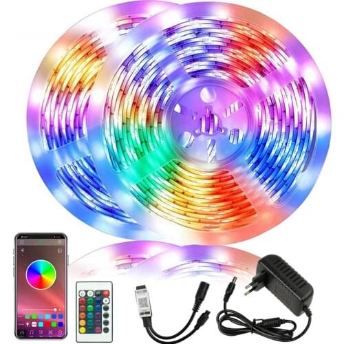 66 feet / 20 meters LED light with RGB 5050 20M EU Bluetooth Suitable for bedroom, party, home decoration not waterproof