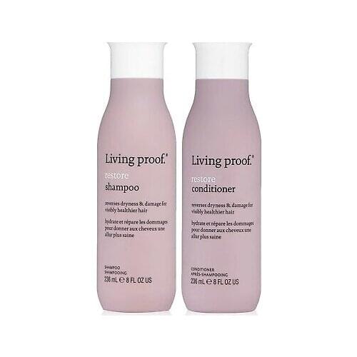 Pack Restore shampoo 236 ml. And conditioner 236 ml. By Living proof, to restore hair and break