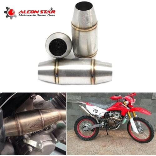 Alconstar- 36mm Motorcycle Exhaust Pipe Muffler Catalyst Expansion Chamber for CRF RMZ DRZ KTM YZF KXF CRF WRF WR YZ Exhaust