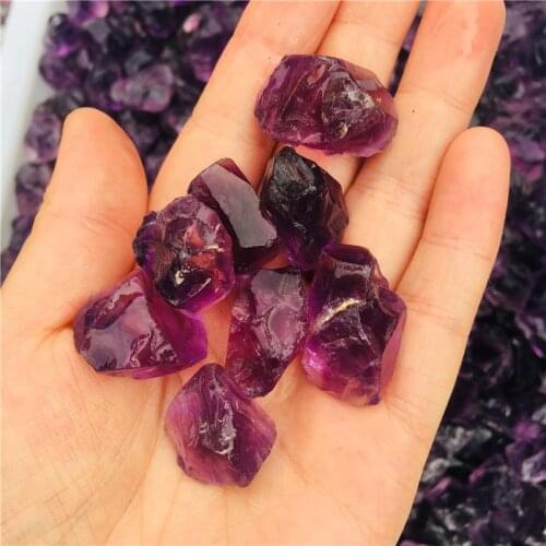 High quality natural amethyst stone pendant making material