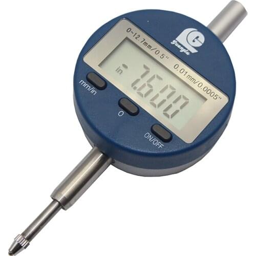 1PC High-Precision Electronic Digital Dial Indicator 0-12.7mm/ 0.01mm Indicator Digital Display Percentage Dial