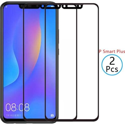 9d protective tempered glass for huawei p smart plus 2018 screen protector on the huawey psmartplus psmart smar smat safety film