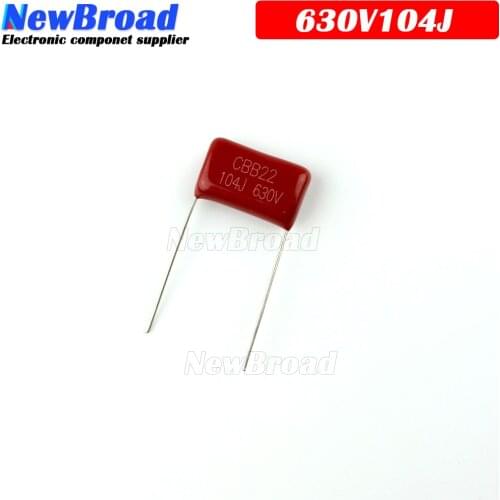 10PCS 630V104J Pitch 15mm 0.1UF 100nf 630V 104 CBB Polypropylene film capacitor