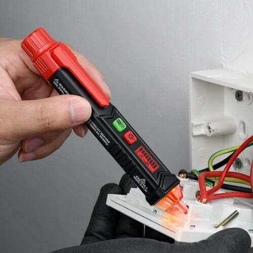 12-1000V LCD Visual Smart AC Non-Contact Contactless Voltage Detector Tester Pen Alarm Voltage Indicator Meter Electric Tester
