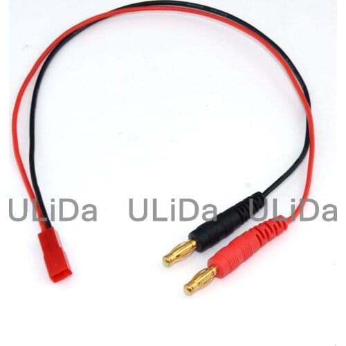 4mm Male Banana Plug Charge Lead to JST Charging Cable Charger Connector Adapter For Rc Car Helicopter Quadcopter