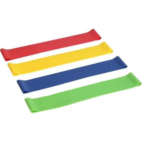 Gym Yoga Training Exercise Fitness Latex Legs Running Workout Booty Mini Handle Resistance Bands Set of 5pcs