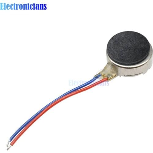 5Pcs Top Quality Coin Flat Vibrating Micro Motor DC 3V 8mm For Pager and Cell Phone Mobile Tools Wholesale