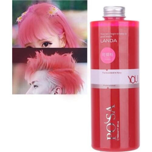 500ml Hair Color Wax Semipermanent Fashionable Styling Hair Coloring Dye Wax Mud Hair Coloring Cream Hair Styling Wax Color