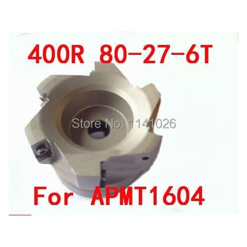 Free Shopping BAP 400R 80-27-6T 90 Degree Right Angle Shoulder Face Mill Head,CNC Milling Cutter, For APMT1604