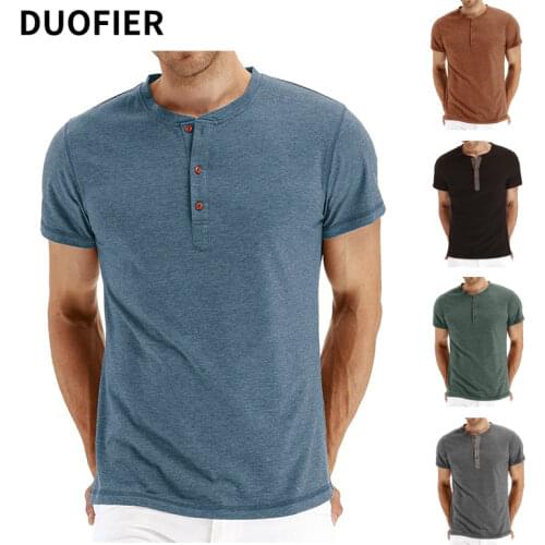 Мужские однотонные футболки DUOFIER China At AliExpress