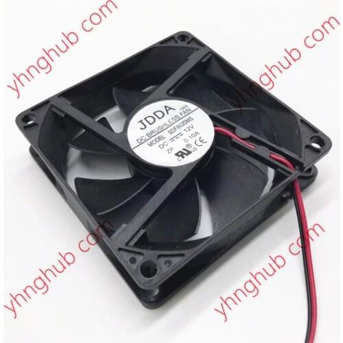 JDDA SDF8020MS DC 12V 0.1A 80x80x20mm 2-Wire Server Square Fan