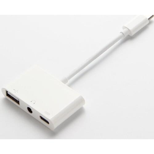 USB C to USB charge 3.5mm AUX Headphone Adapter For Redmi K20 K30 K40 Pro Plus K30X Type C to 3.5 Jack Earphone Audio cable