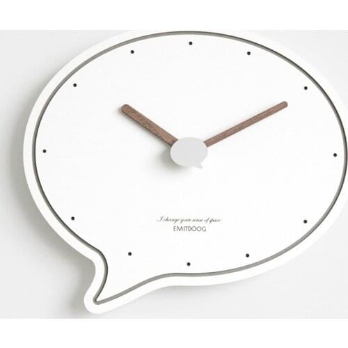 Creative Cartoon Wall Clock Silent Clock Nordic Modern Design Simple Wall Watch Irregular Reloj De Pared Home Decoration AA50ZB