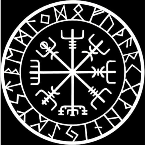 Hot Sell Creative Beautiful Originality Compass Rune Stickers and Decal Lovely Motorcycle Window Car Body Accessories PVC15*15cm