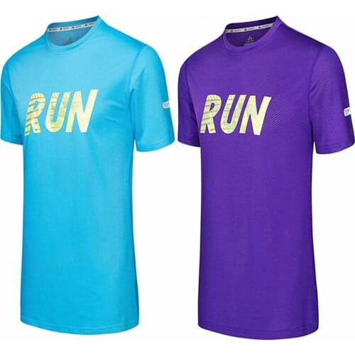 Fashion Quick Dry Fit Running Shirt Men Women Short T-Shirt Tennis Sport Slim Jogging Tops Lovers Fitness Gym t-Shirts